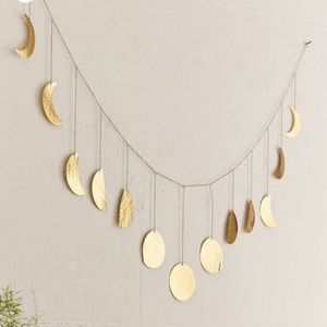 Hammered Metal Moon Cycle Banner Urban Outfitters